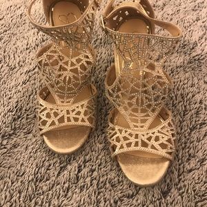 Gold Jessica Simpson Heels